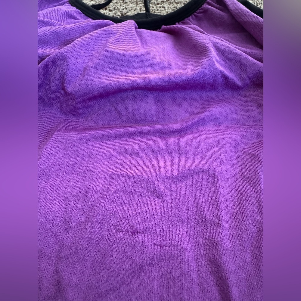 Lululemon | No Limits Tank | Tender Violet / Black | Size 4 - Picture 12 of 12